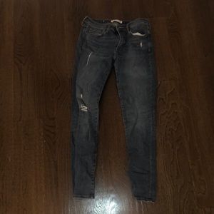 Slightly ripped skinny jeans